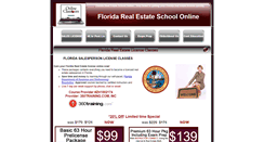 Desktop Screenshot of floridarealestateschool.org