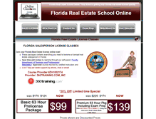 Tablet Screenshot of floridarealestateschool.org