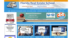 Desktop Screenshot of floridarealestateschool.com