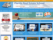 Tablet Screenshot of floridarealestateschool.com